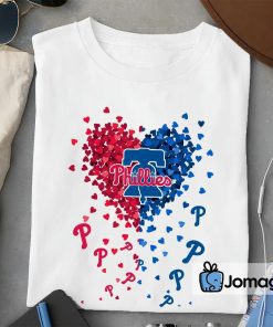 2 Unique Philadelphia Phillies Tiny Heart Shape T shirt