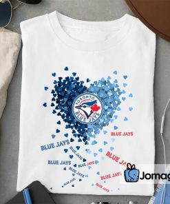 2 Unique Toronto Blue Jays Tiny Heart Shape T shirt
