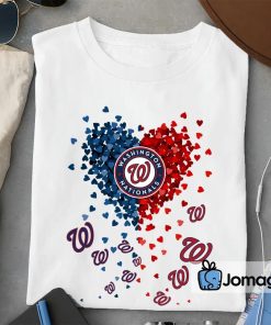 2 Unique Washington Nationals Tiny Heart Shape T shirt