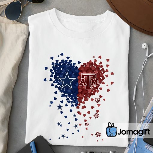 Unique cowboys texas aggies Tiny Heart Shape T-shirt