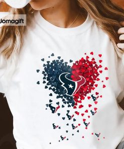3 Houston Texans Tiny Heart Shape T shirt