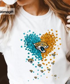 Jacksonville Jaguars Tiny Heart Shape T-shirt