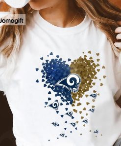 Los Angeles Rams Tiny Heart Shape T-shirt