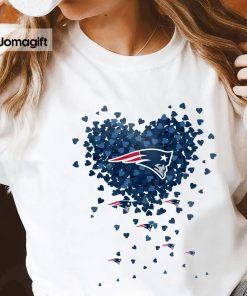 3 New England Patriots Tiny Heart Shape T shirt