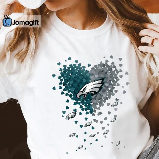 Philadelphia Eagles Tiny Heart Shape T-shirt