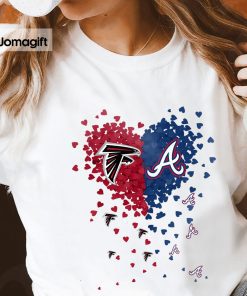 3 Unique Atlanta Falcons Atlanta BravesTiny Heart Shape T shirt