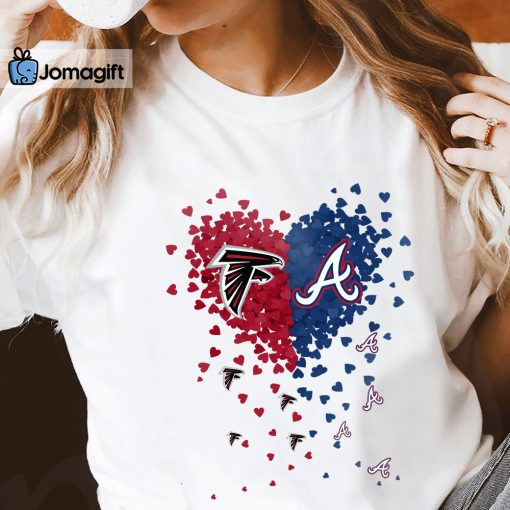 Unique Atlanta Falcons Atlanta BravesTiny Heart Shape T-shirt