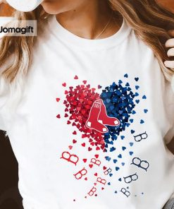 Unique Boston Red Sox Tiny Heart Shape T-shirt