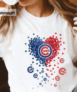 Unique Chicago Cubs Tiny Heart Shape T-shirt - Jomagift