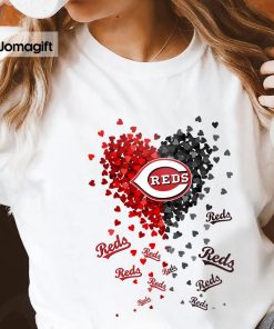 Unique Cincinnati Reds Tiny Heart Shape T-shirt - Jomagift