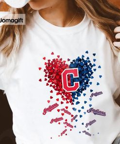 Unique Cleveland Guardians Tiny Heart Shape T-shirt - Jomagift