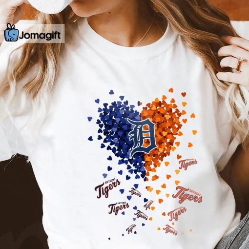 Unique Detroit Tigers Tiny Heart Shape T-shirt