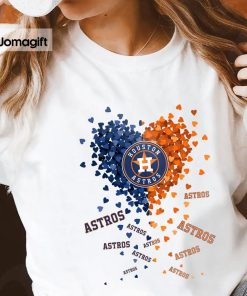 3 Unique Houston Astros Tiny Heart Shape T shirt