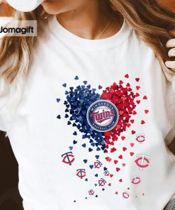 Unique Minnesota Vikings Minnesota Twins Tiny Heart Shape T-shirt