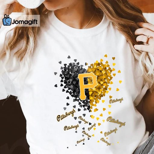 Unique Pittsburgh Pirates Tiny Heart Shape T-shirt