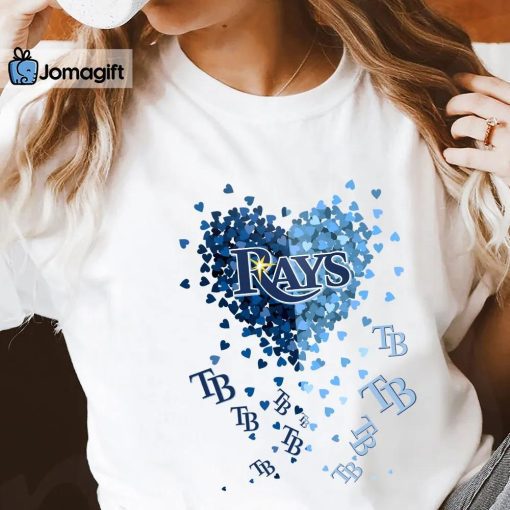 Unique Tampa Bay Rays Tiny Heart Shape T-shirt