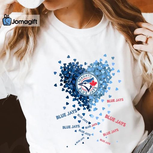 Unique Toronto Blue Jays Tiny Heart Shape T-shirt