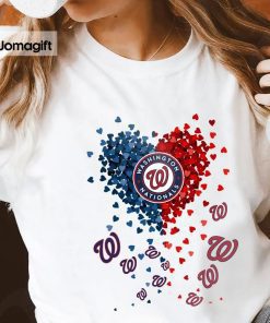 Unique Washington Nationals Tiny Heart Shape T-shirt