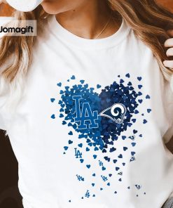 Unique dodgers chargers Tiny Heart Shape T-shirt