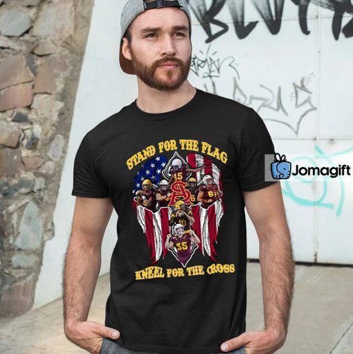 Arizona State Sun Devils Stand For The Flag Kneel For The Cross Shirt