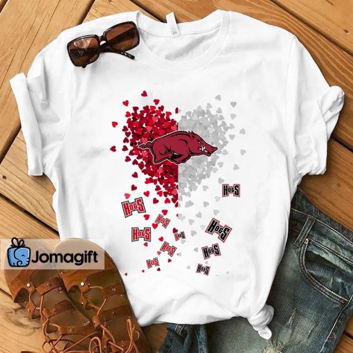 Arkansas Razorbacks Heart Shirt