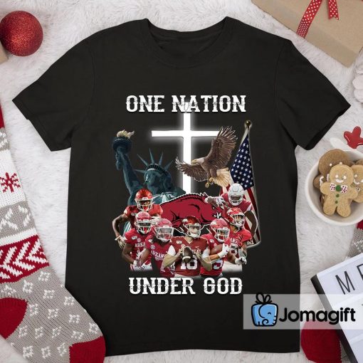 Arkansas Razorbacks One Nation Under God Shirt