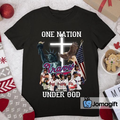 Atlanta Braves One Nation Under God Shirt