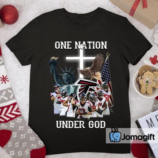 Best Atlanta Falcons One Nation Under God Shirt