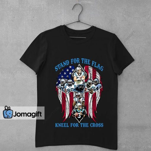 Carolina Panthers Stand For The Flag Kneel For The Cross Shirt