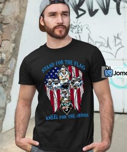 Carolina Panthers Stand For The Flag Kneel For The Cross Shirt 4