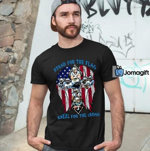 Carolina Panthers Stand For The Flag Kneel For The Cross Shirt