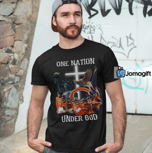 Chicago Bears One Nation Under God Shirt, Hoodie, Sweater, Long Sleeve, Special Edition