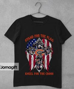 Chicago Bears Stand For The Flag Kneel For The Cross Shirt 1