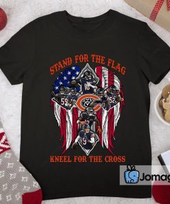 Chicago Bears Stand For The Flag Kneel For The Cross Shirt 2