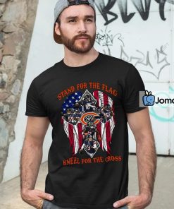 Chicago Bears Stand For The Flag Kneel For The Cross Shirt 4