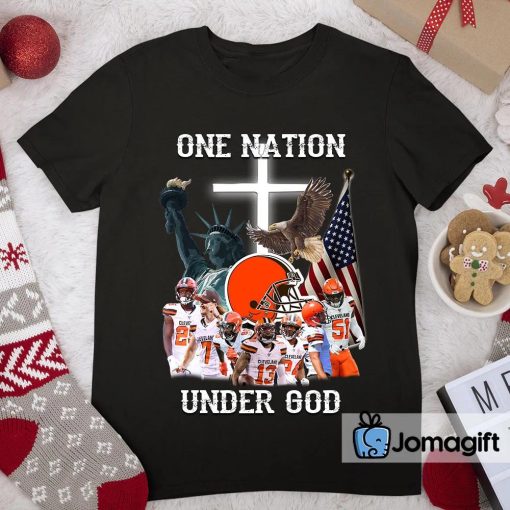 Cleveland Browns One Nation Under God Shirt