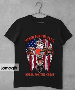 Cleveland Browns Stand For The Flag Kneel For The Cross Shirt