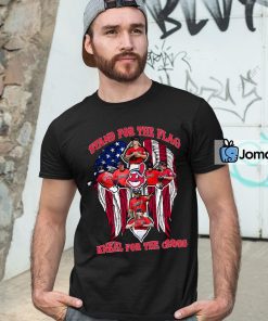Cleveland Guardians Stand For The Flag Kneel For The Cross Shirt 4