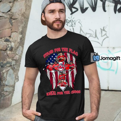 Cleveland Guardians Stand For The Flag Kneel For The Cross Shirt