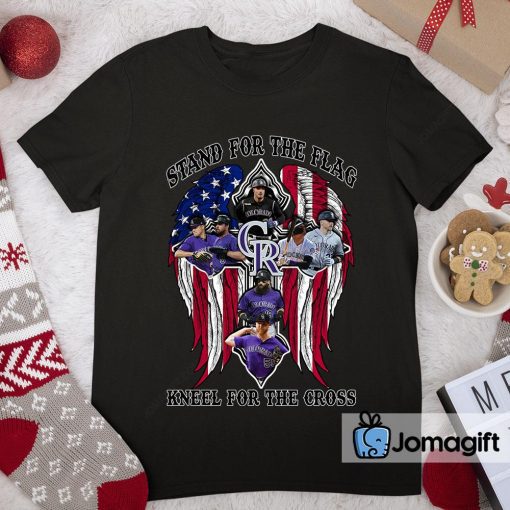 Colorado Rockies Stand For The Flag Kneel For The Cross Shirt