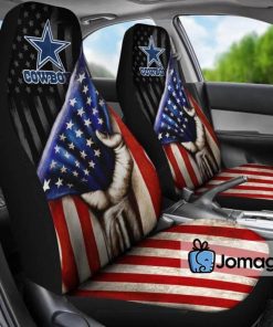 Dallas Cowboys Seat Covers Hand Pulling Flag 3