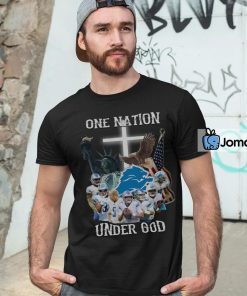 Detroit Lions One Nation Under God Shirt 4