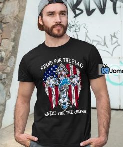 Detroit Lions Stand For The Flag Kneel For The Cross Shirt 4