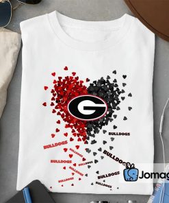 Georgia Bulldogs Heart Shirt Hoodie Sweater Long Sleeve 2