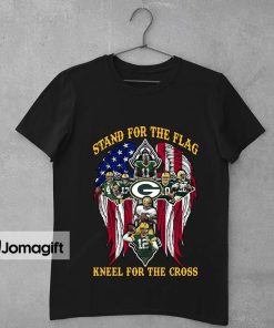 Green Bay Packers Stand For The Flag Kneel For The Cross Shirt 1