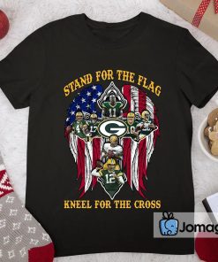 Green Bay Packers Stand For The Flag Kneel For The Cross Shirt 2