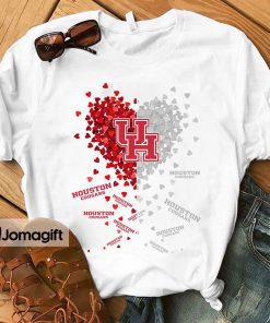 Houston Cougars Heart Shirt Hoodie Sweater Long Sleeve 1