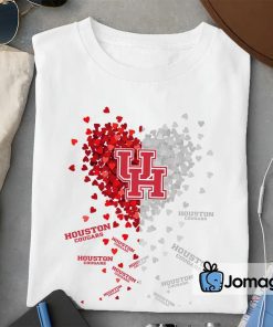 Houston Cougars Heart Shirt Hoodie Sweater Long Sleeve 2
