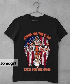 Illinois Fighting Illini Stand For The Flag Kneel For The Cross Shirt 1