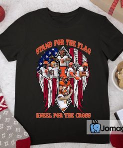 Illinois Fighting Illini Stand For The Flag Kneel For The Cross Shirt 2